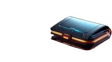 Image of a futuristic wallet, symbolizing the crypto bonus promotion at Unlim Gambling Platform.