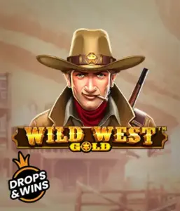  Meet the daring sheriff of "Wild West Gold," a popular slot game by Pragmatic Play. The image shows a determined sheriff with a golden star badge, framed by a sun-baked Old West town backdrop. The game's title is prominently displayed in a rustic font, complementing the theme of adventure and law enforcement in the wild frontier. 